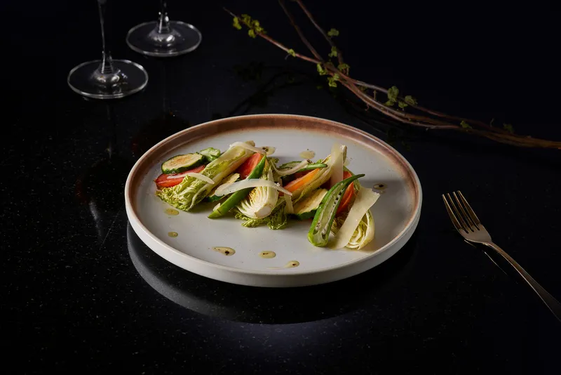 爐烤高山時蔬．苦茶油醋